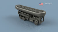 GMC 353 Barge x4 - 3D Printed - Image 1