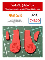 Yakovlev Jak-1b - Wheel Bay Plugs (for Accurate Miniatures / Eduard and Hobby 2000) - Image 1