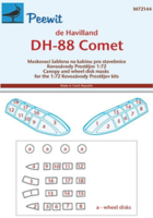 Canopy mask for  DH-88 Comet Kovozvody Prostìjov
