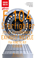 Lockheed F-104 Starfighter J79-GE-8 Exhaust Nozzle & Afterburner - closed (for Kinetic Kit) - Image 1