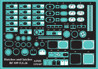 Messerschmitt Bf-109 F/G/K - Hatches and Latches (for Revell kits) - Image 1