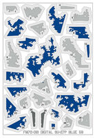 Digital Masks for Sukhoi Su-27P - “Blue 58” Ukranian Air Forces (Digital Camouflage for Trumepter kits)