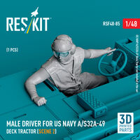 Male Driver For US Navy A/S32A-49 Deck Tractor (Scene 2) (1 pc) (3D Printed)