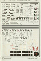 A-7 E and F-14 A -Persian Gulf 1988 Decals