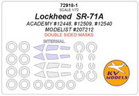 Lockheed  SR-71A (ACADEMY/ MODELIST) - (double sided) + wheels masks - Image 1