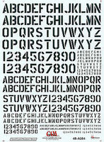Stencil Letters and Numbers - 4 sizes black