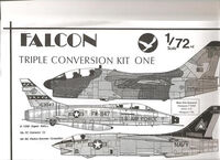 RF-8 Crusader / TA-7C Corsair and TF-100F Super Sabre - Two seat conversions set. (vacform) (for Airfix and Hasegawa kits) no decals are included - Image 1