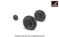 Iljushin IL-2 Bark (late) wheels w/ weighted tires