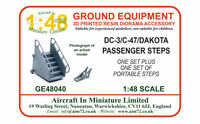 Douglas DC-3/C-47/Dakota - Passenger Steps and C-47 Portable Steps(for Trumpeter, Revell and Monogramkits) - Image 1