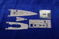 German Battleship Scharnhorst Wooden Deck (designed to be used with Tamiya kits) - Image 1