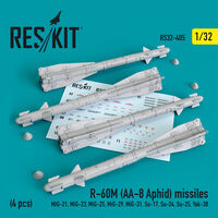 R-60М (AA-8 Aphid) Missiles (4 pcs) (MiG-21, MiG-23, MiG-25, MiG-29, MiG-31, Su-17, Su-24, Su-25, Yak-38)